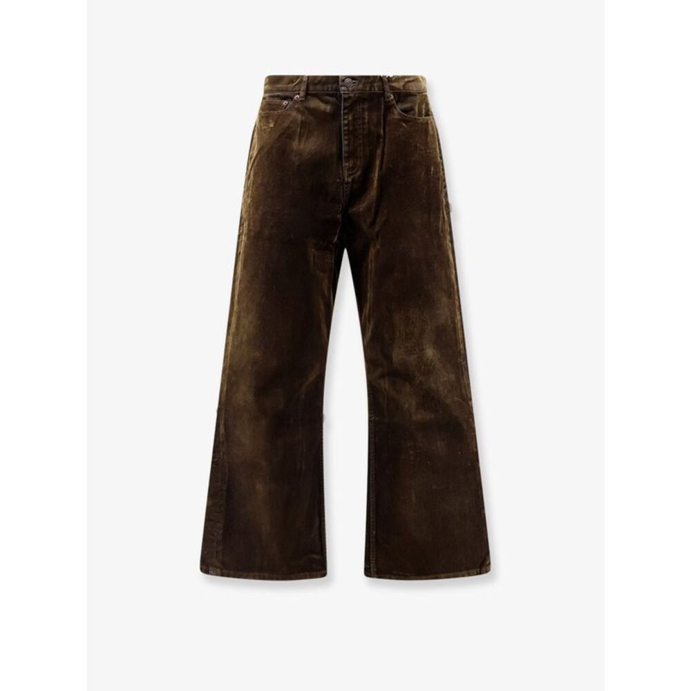 Tonywack Men Flocked Cotton Jeans